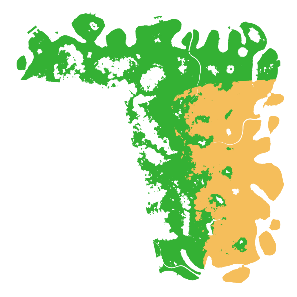 Biome Rust Map: Procedural Map, Size: 5500, Seed: 3742069