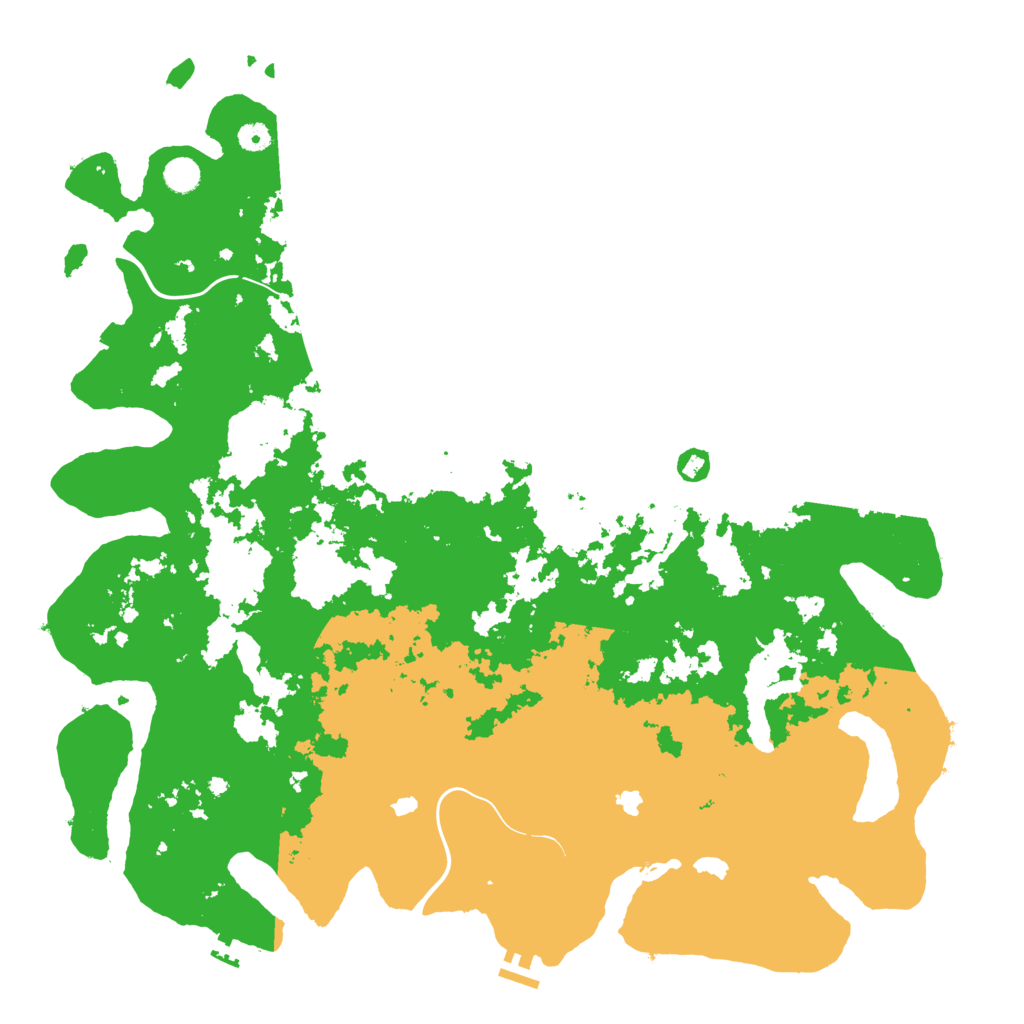Biome Rust Map: Procedural Map, Size: 5000, Seed: 4632
