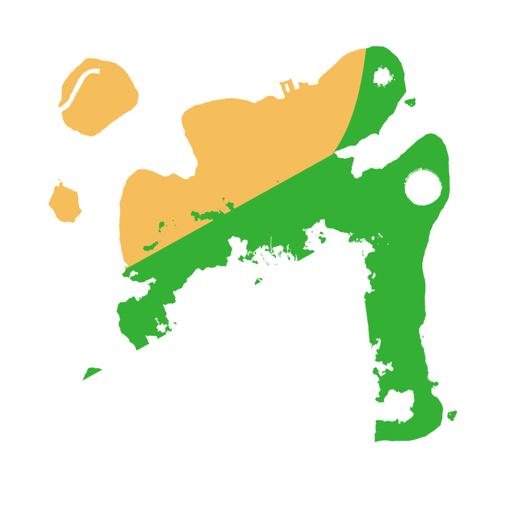 Biome Rust Map: Procedural Map, Size: 2500, Seed: 321345