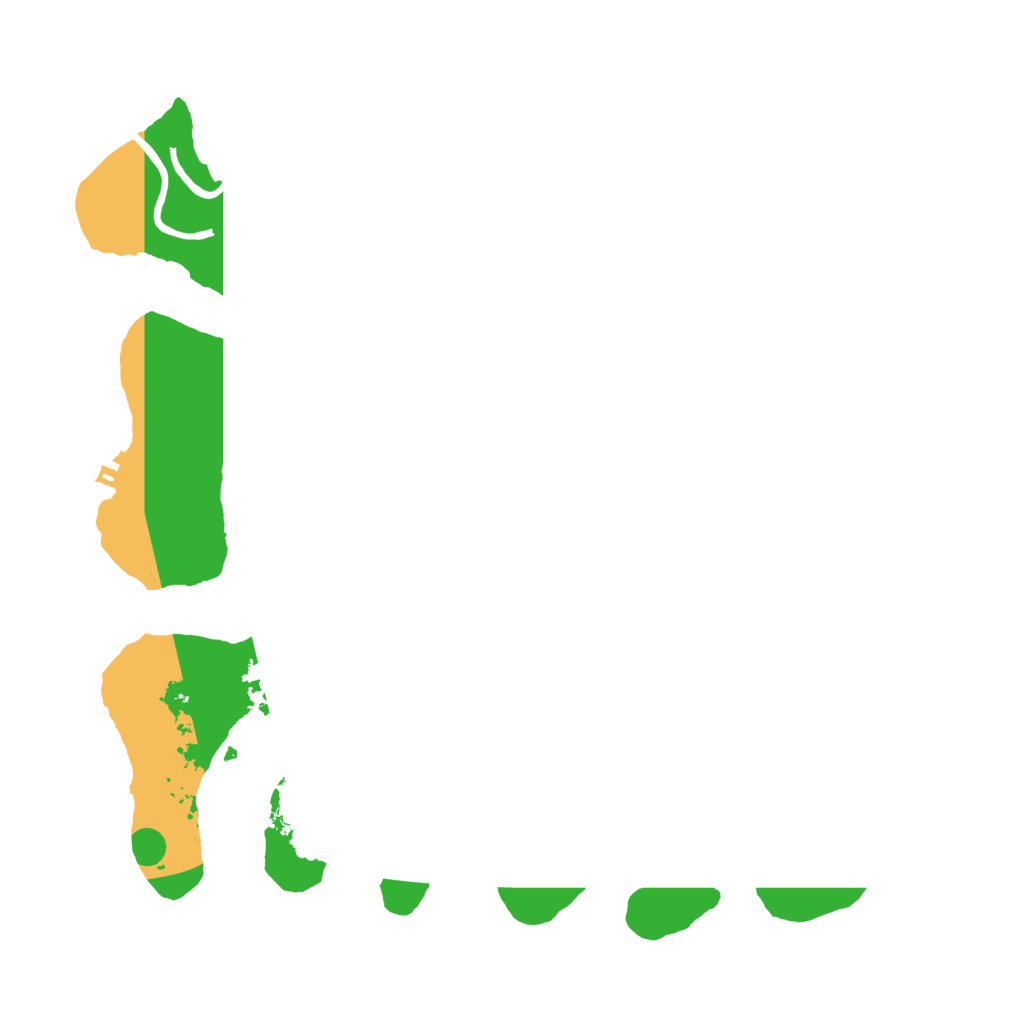 Biome Rust Map: Procedural Map, Size: 3550, Seed: 123466689