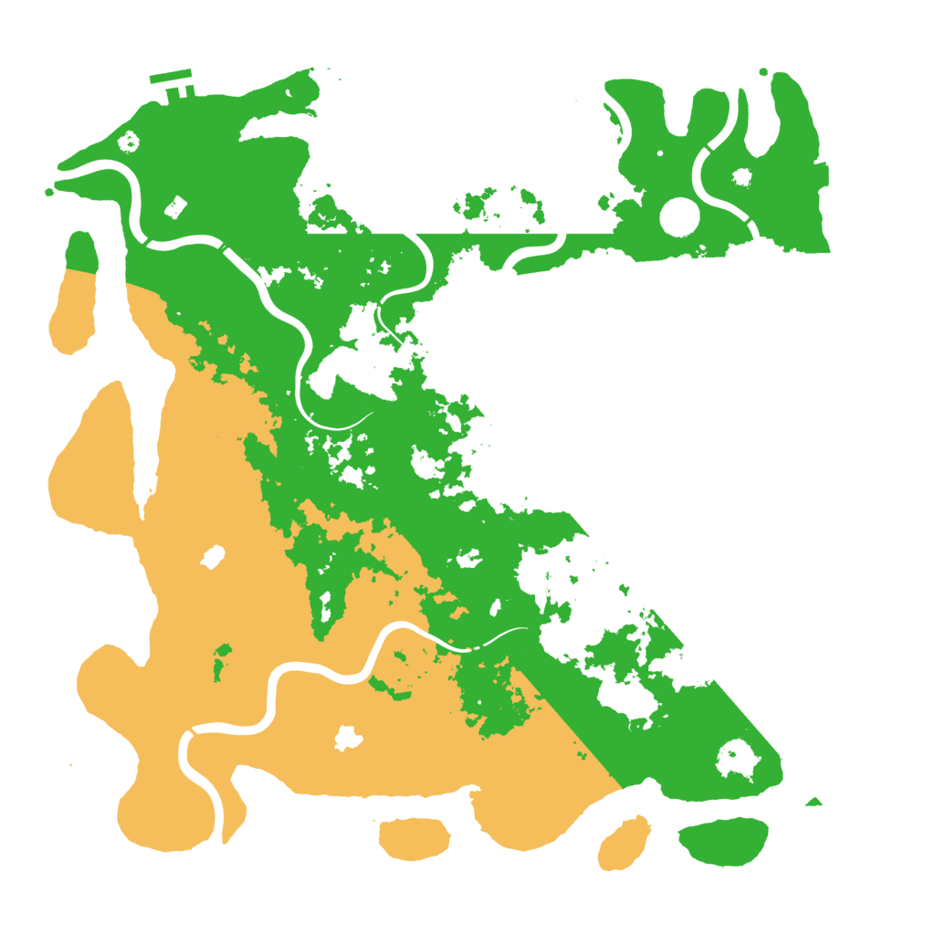 Biome Rust Map: Procedural Map, Size: 4500, Seed: 336699
