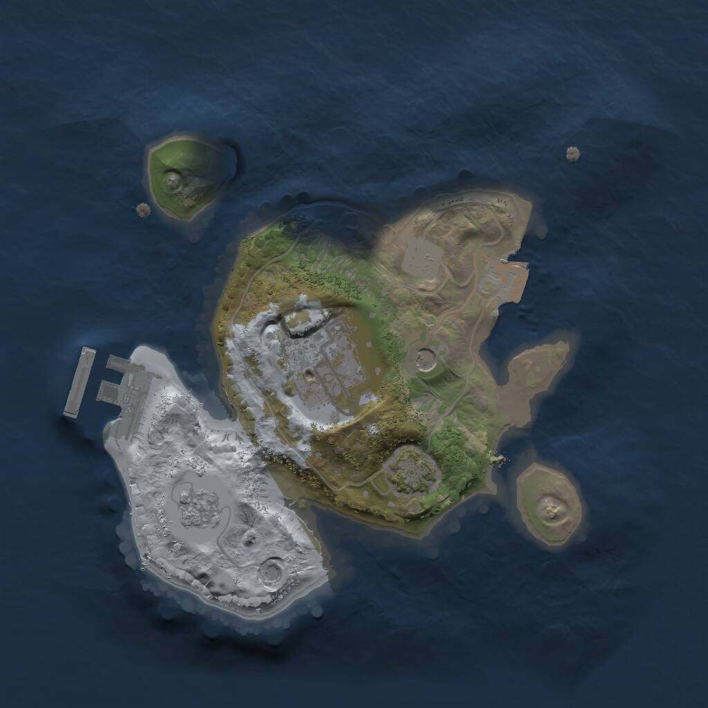 Rust Map: Procedural Map, Size: 2000, Seed: 890714678, 6 Monuments