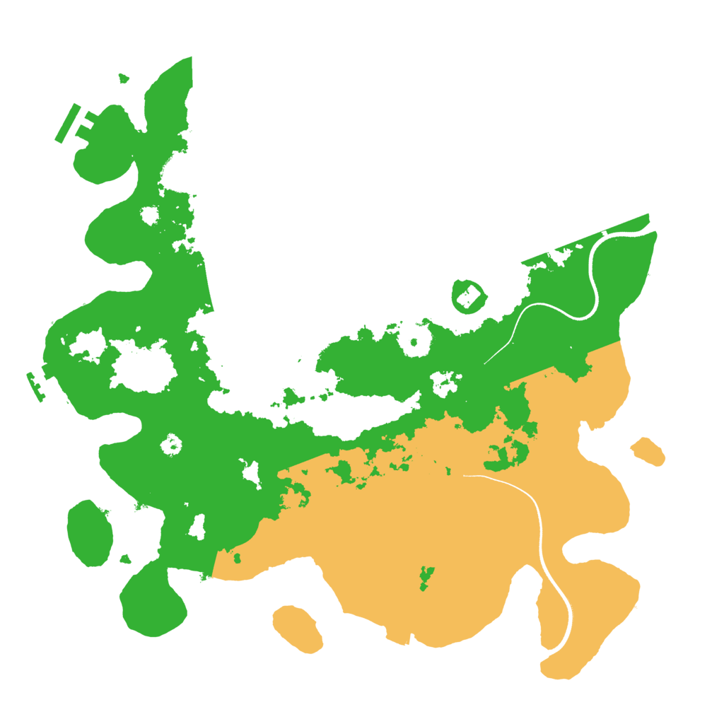 Biome Rust Map: Procedural Map, Size: 3500, Seed: 920297075