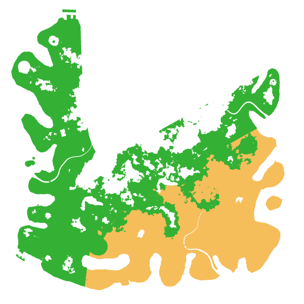 Biome Rust Map: Procedural Map, Size: 4500, Seed: 783122224