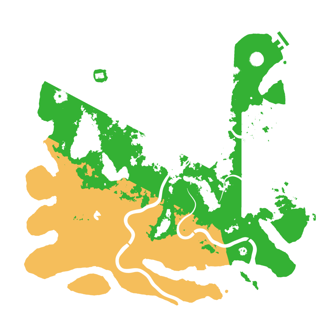 Biome Rust Map: Procedural Map, Size: 4000, Seed: 43387340