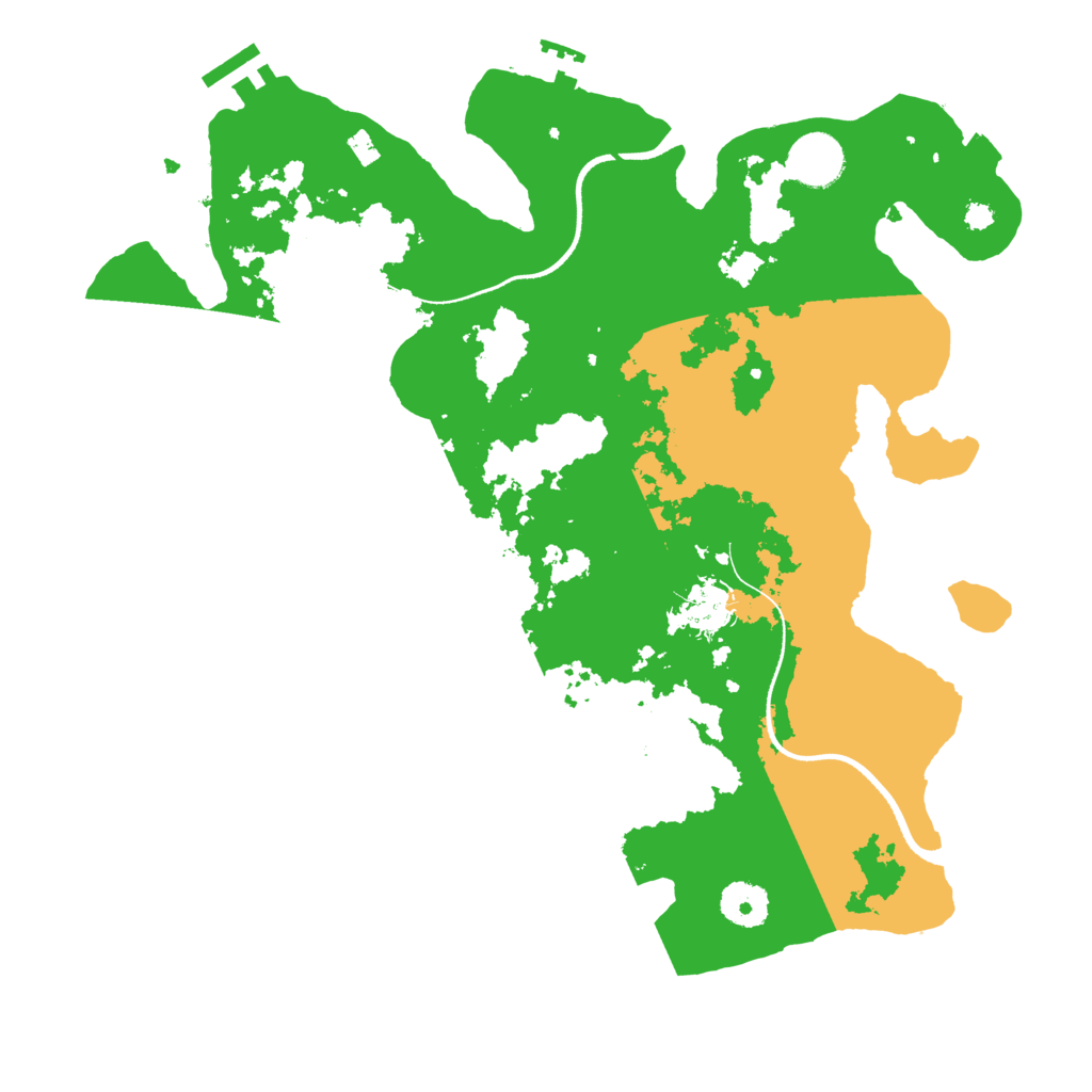 Biome Rust Map: Procedural Map, Size: 3500, Seed: 374950