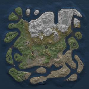 Thumbnail Rust Map: Procedural Map, Size: 4000, Seed: 125987182, 14 Monuments