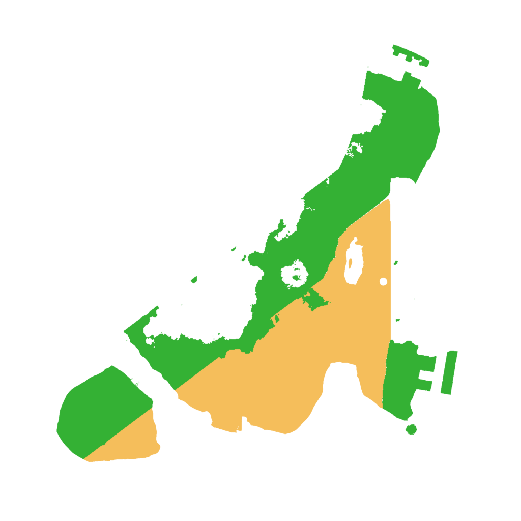 Biome Rust Map: Procedural Map, Size: 2000, Seed: 645357