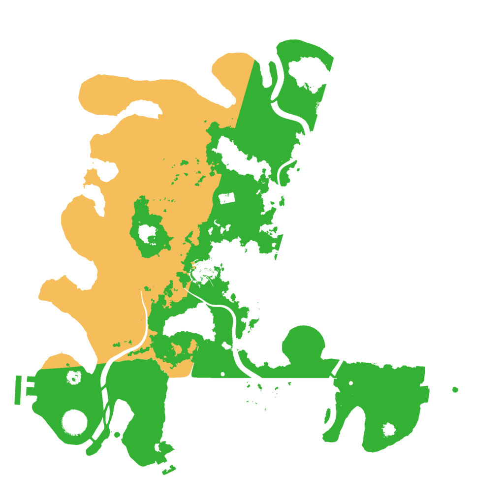Biome Rust Map: Procedural Map, Size: 3500, Seed: 544575