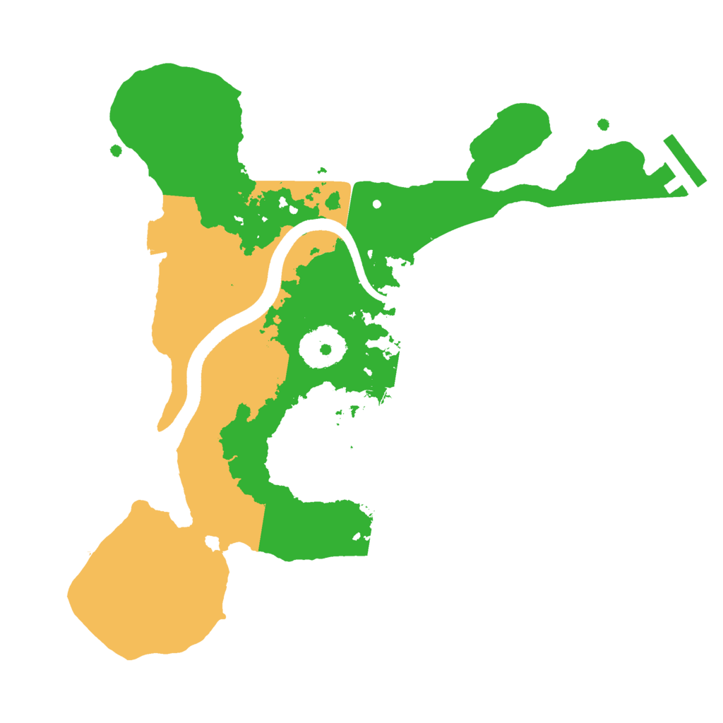 Biome Rust Map: Procedural Map, Size: 2500, Seed: 129065282