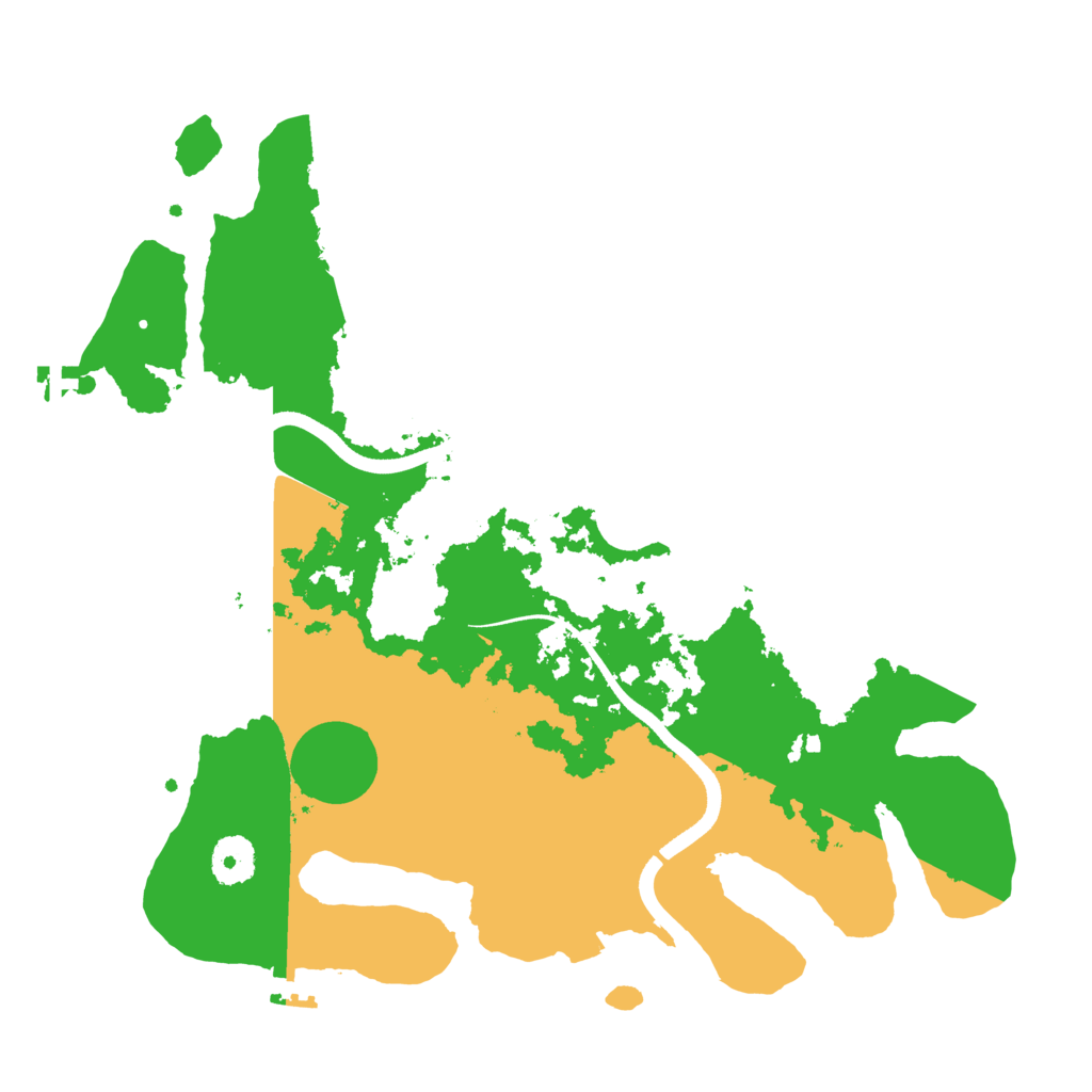 Biome Rust Map: Procedural Map, Size: 3500, Seed: 86589690