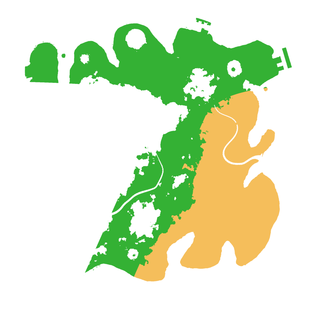 Biome Rust Map: Procedural Map, Size: 3000, Seed: 1099451953