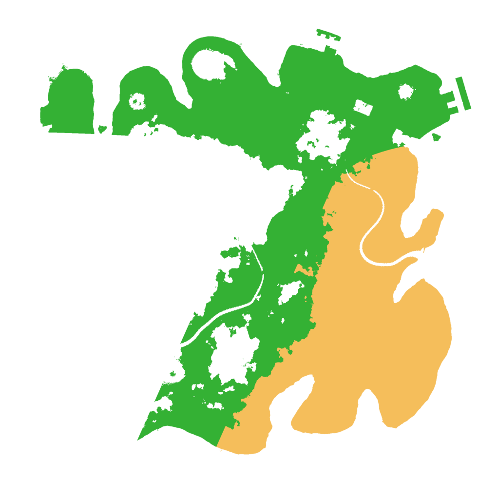 Biome Rust Map: Procedural Map, Size: 3000, Seed: 1099451953