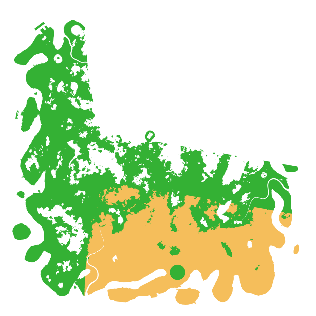 Biome Rust Map: Procedural Map, Size: 5500, Seed: 4489