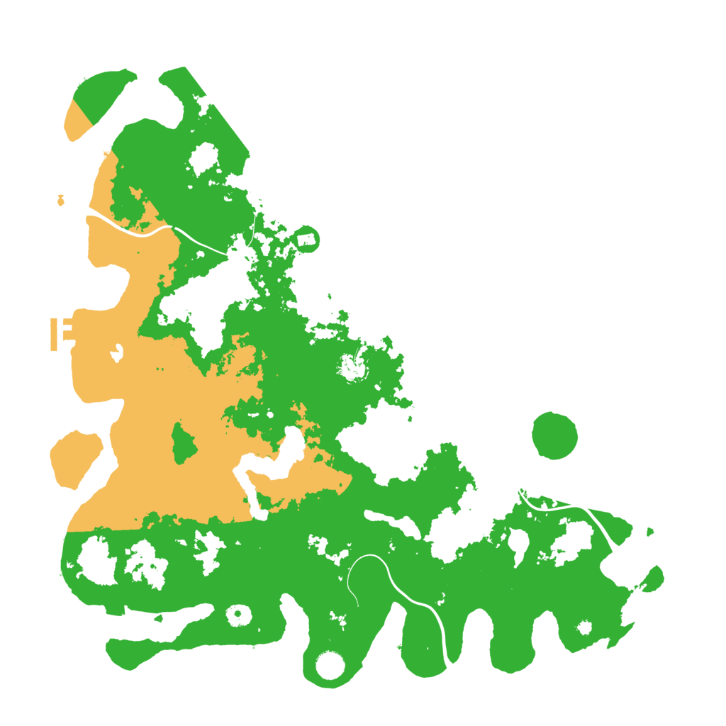 Biome Rust Map: Procedural Map, Size: 4500, Seed: 42222