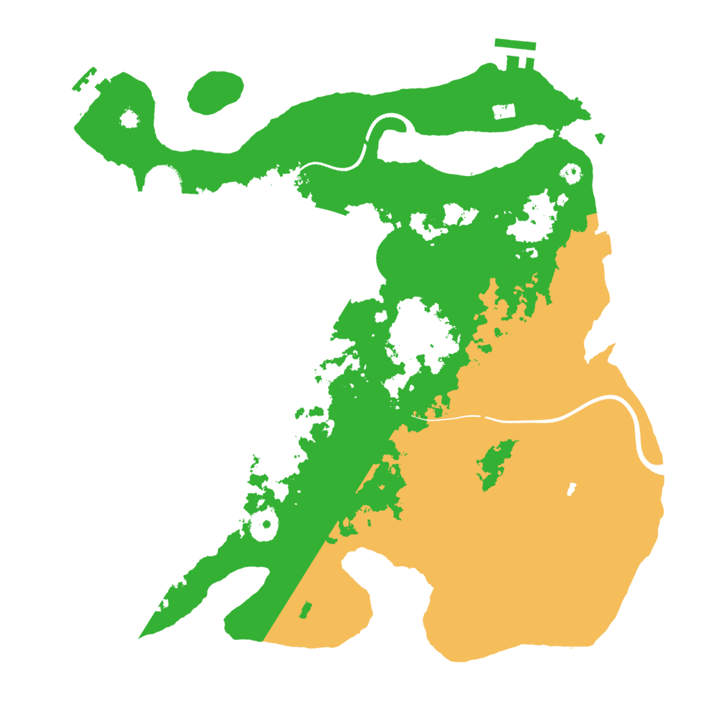 Biome Rust Map: Procedural Map, Size: 3500, Seed: 64534534
