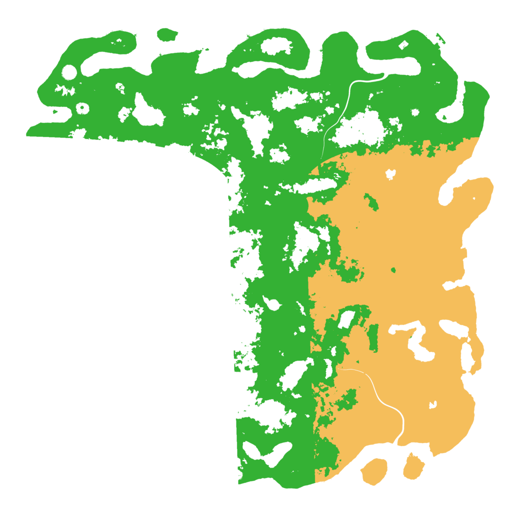 Biome Rust Map: Procedural Map, Size: 6000, Seed: 5885