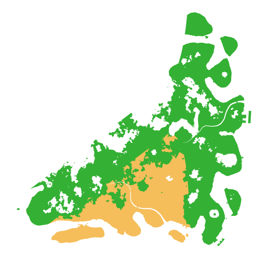 Biome Rust Map: Procedural Map, Size: 4250, Seed: 47389309