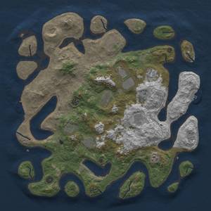 Thumbnail Rust Map: Procedural Map, Size: 4500, Seed: 2023935870, 16 Monuments
