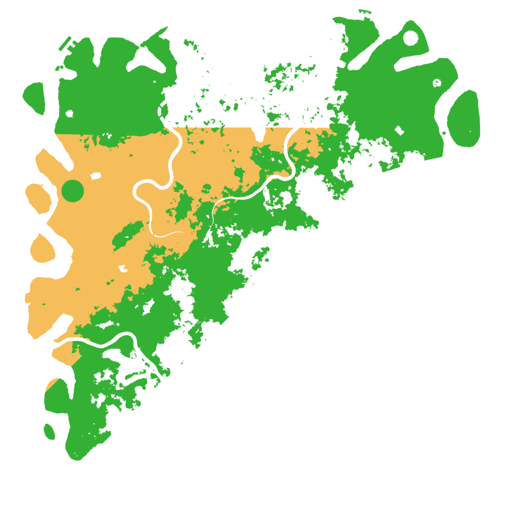 Biome Rust Map: Procedural Map, Size: 6000, Seed: 7202009