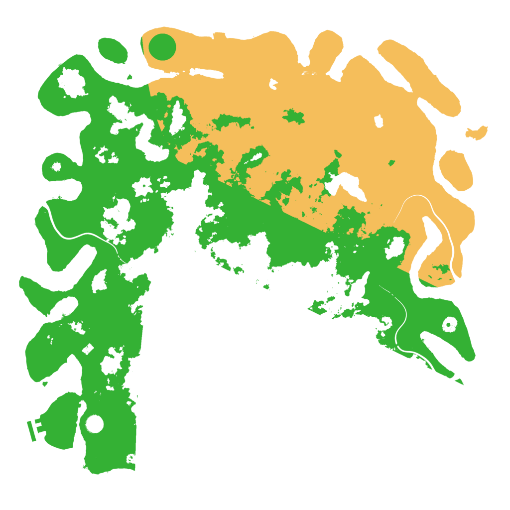 Biome Rust Map: Procedural Map, Size: 5000, Seed: 26483527