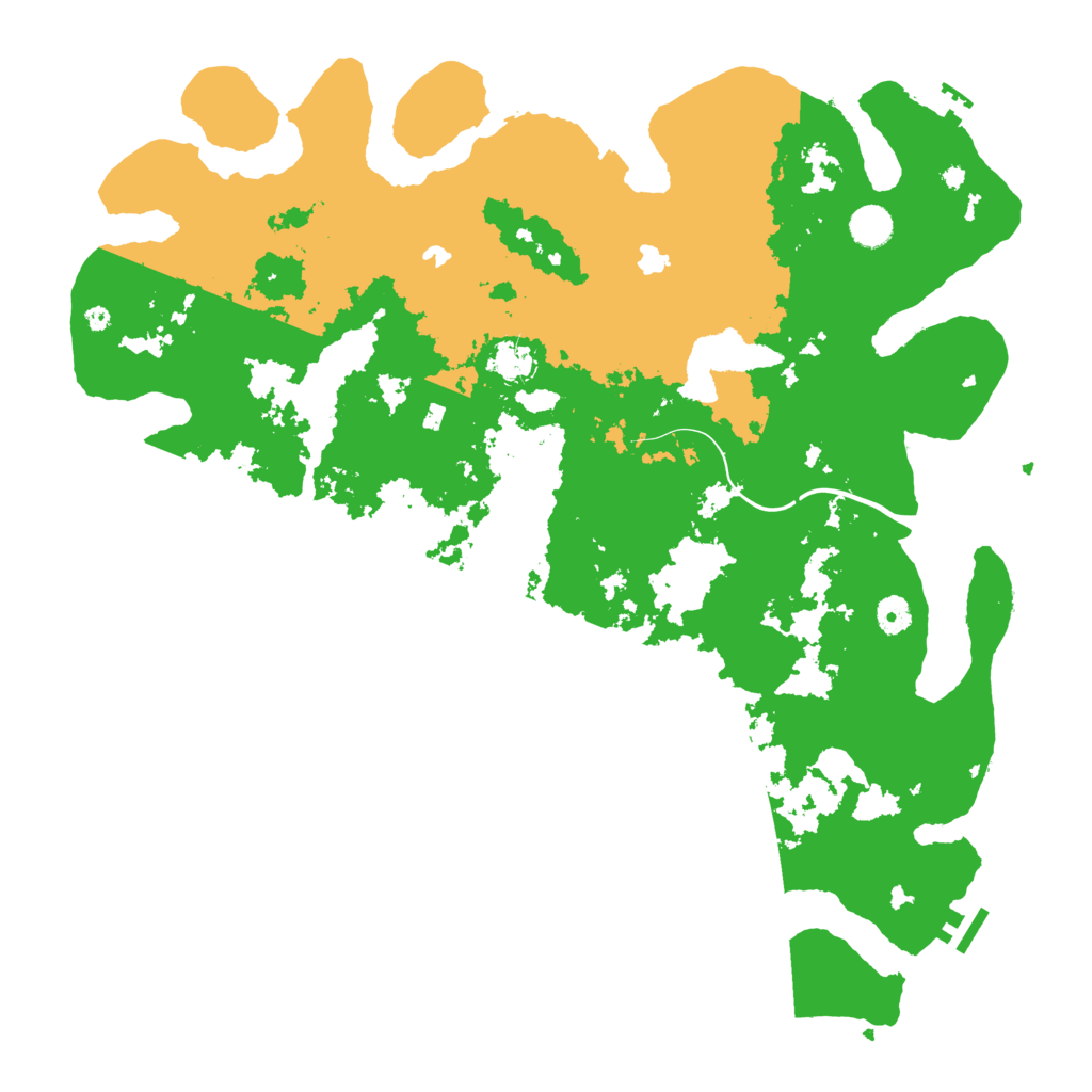 Biome Rust Map: Procedural Map, Size: 4500, Seed: 302115