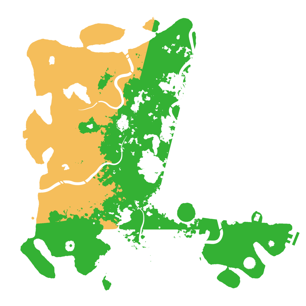 Biome Rust Map: Procedural Map, Size: 4500, Seed: 845653229