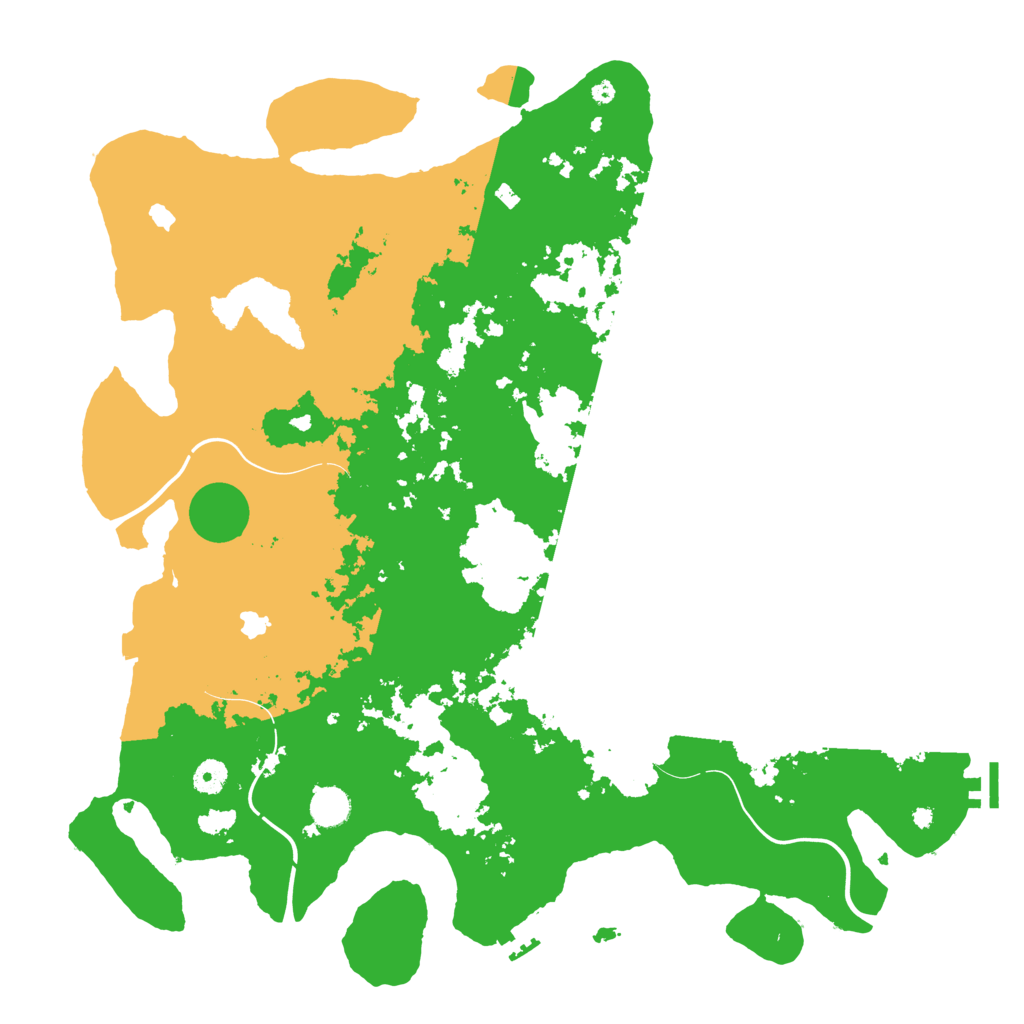 Biome Rust Map: Procedural Map, Size: 4500, Seed: 845653229