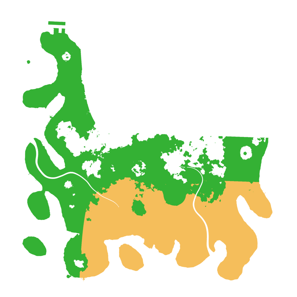 Biome Rust Map: Procedural Map, Size: 3500, Seed: 74543