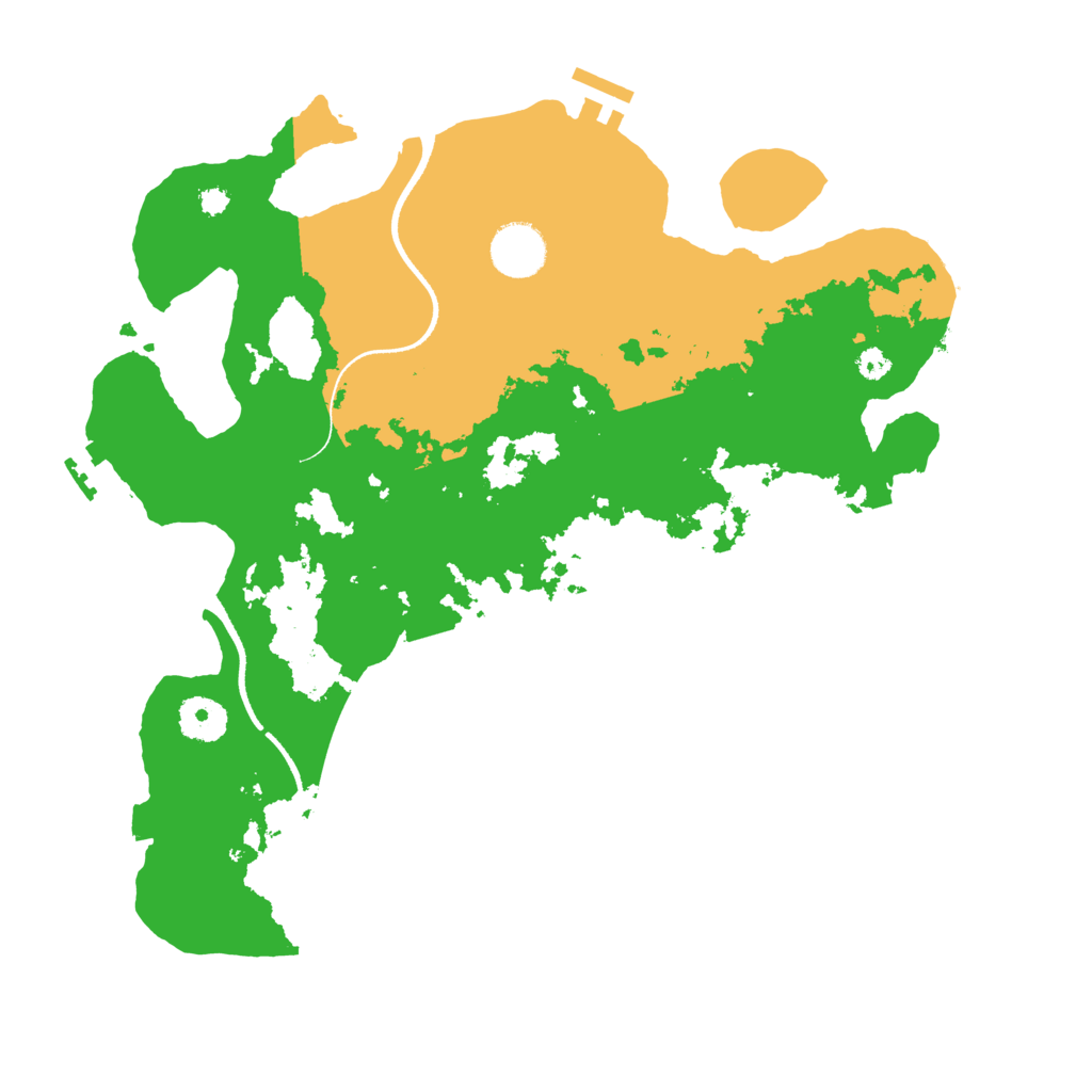 Biome Rust Map: Procedural Map, Size: 3500, Seed: 2211