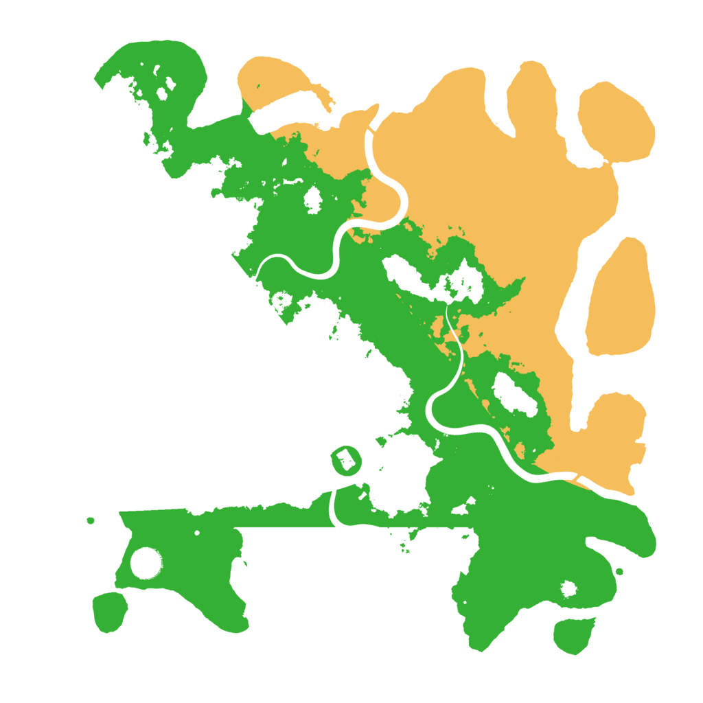 Biome Rust Map: Procedural Map, Size: 3900, Seed: 96998