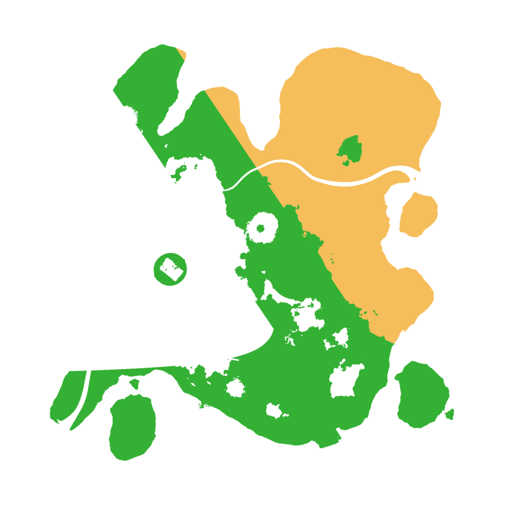 Biome Rust Map: Procedural Map, Size: 2500, Seed: 1609289756