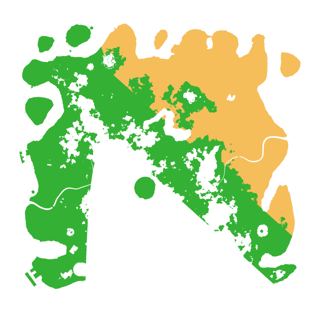 Biome Rust Map: Procedural Map, Size: 4100, Seed: 284637885
