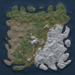 Thumbnail Rust Map: Procedural Map, Size: 5000, Seed: 19, 20 Monuments