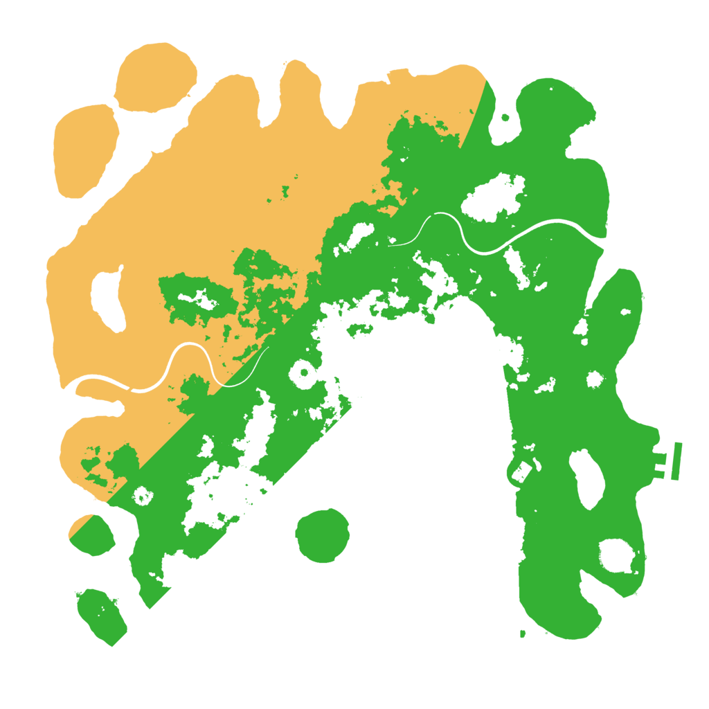 Biome Rust Map: Procedural Map, Size: 3800, Seed: 40508