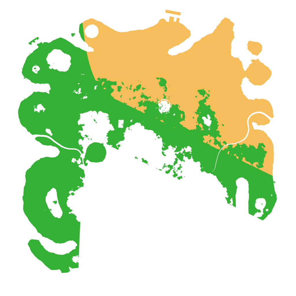 Biome Rust Map: Procedural Map, Size: 3900, Seed: 713225399