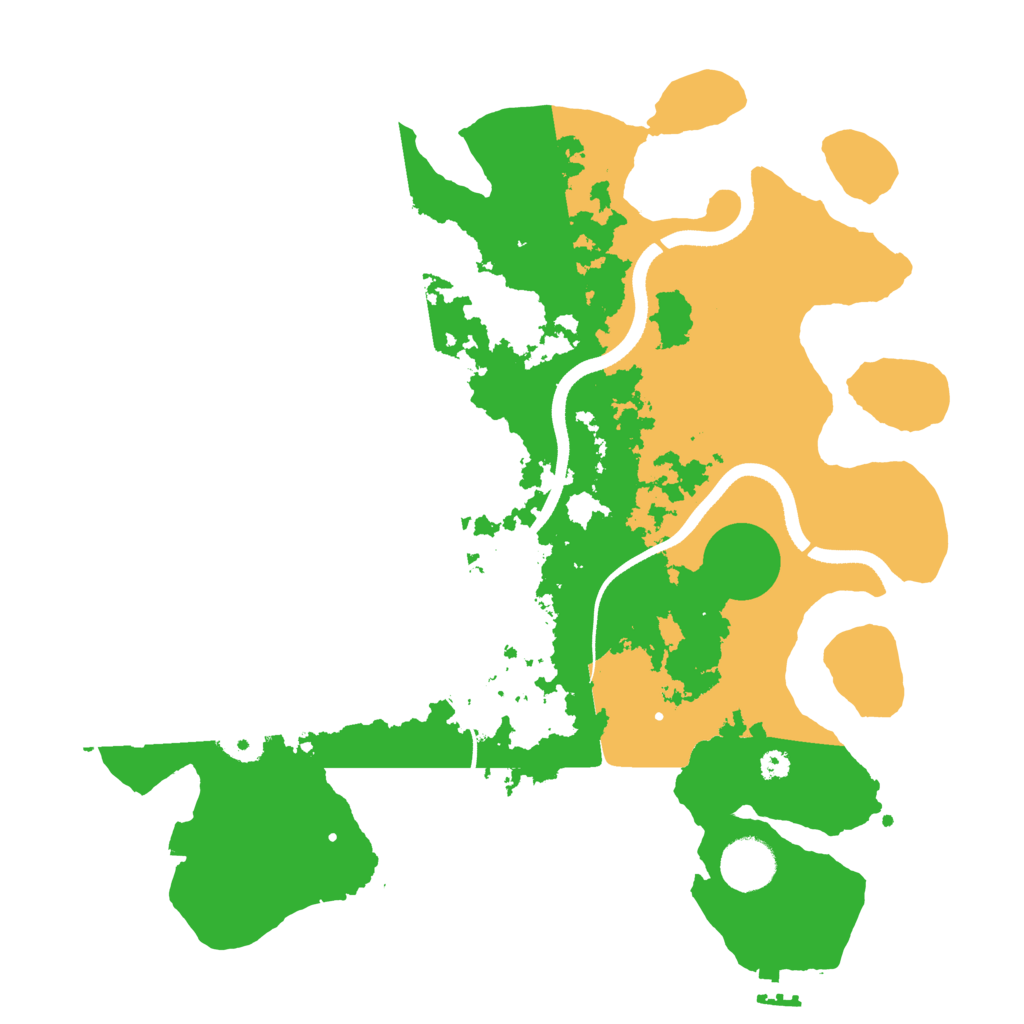 Biome Rust Map: Procedural Map, Size: 3500, Seed: 416824