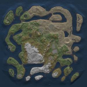 Thumbnail Rust Map: Procedural Map, Size: 4250, Seed: 996699, 13 Monuments