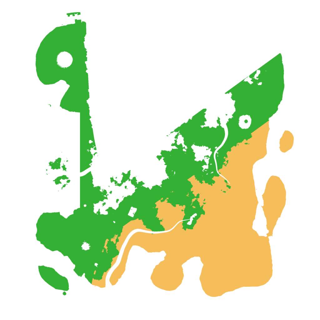 Biome Rust Map: Procedural Map, Size: 3550, Seed: 411594091