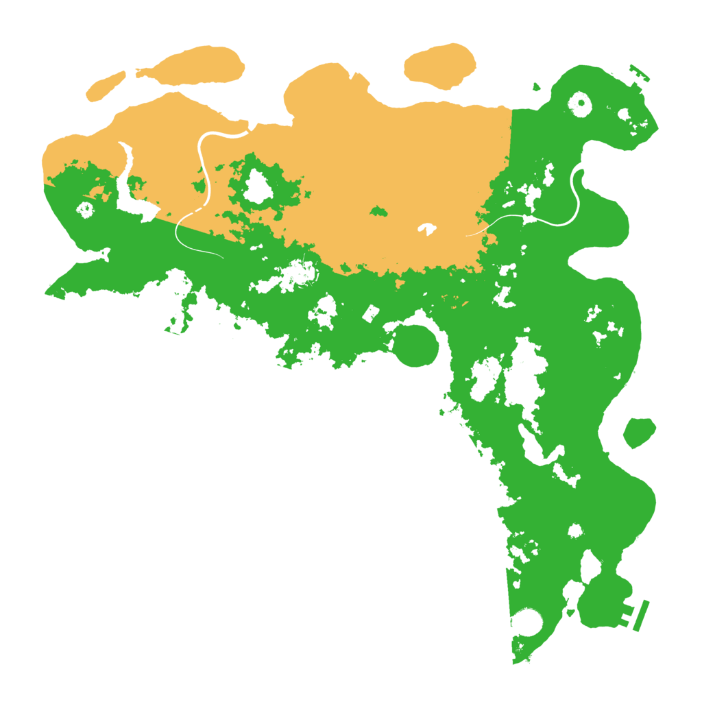 Biome Rust Map: Procedural Map, Size: 4400, Seed: 5387475