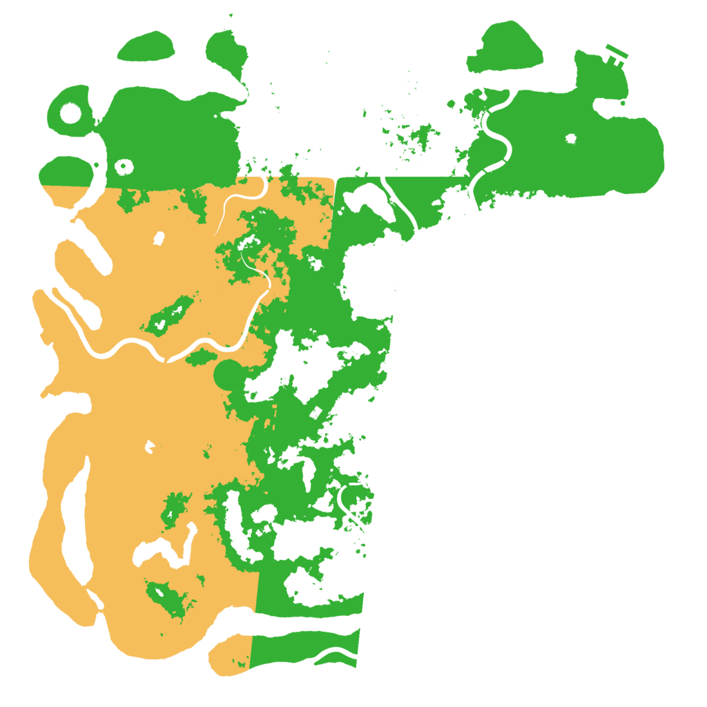 Biome Rust Map: Procedural Map, Size: 6000, Seed: 669699