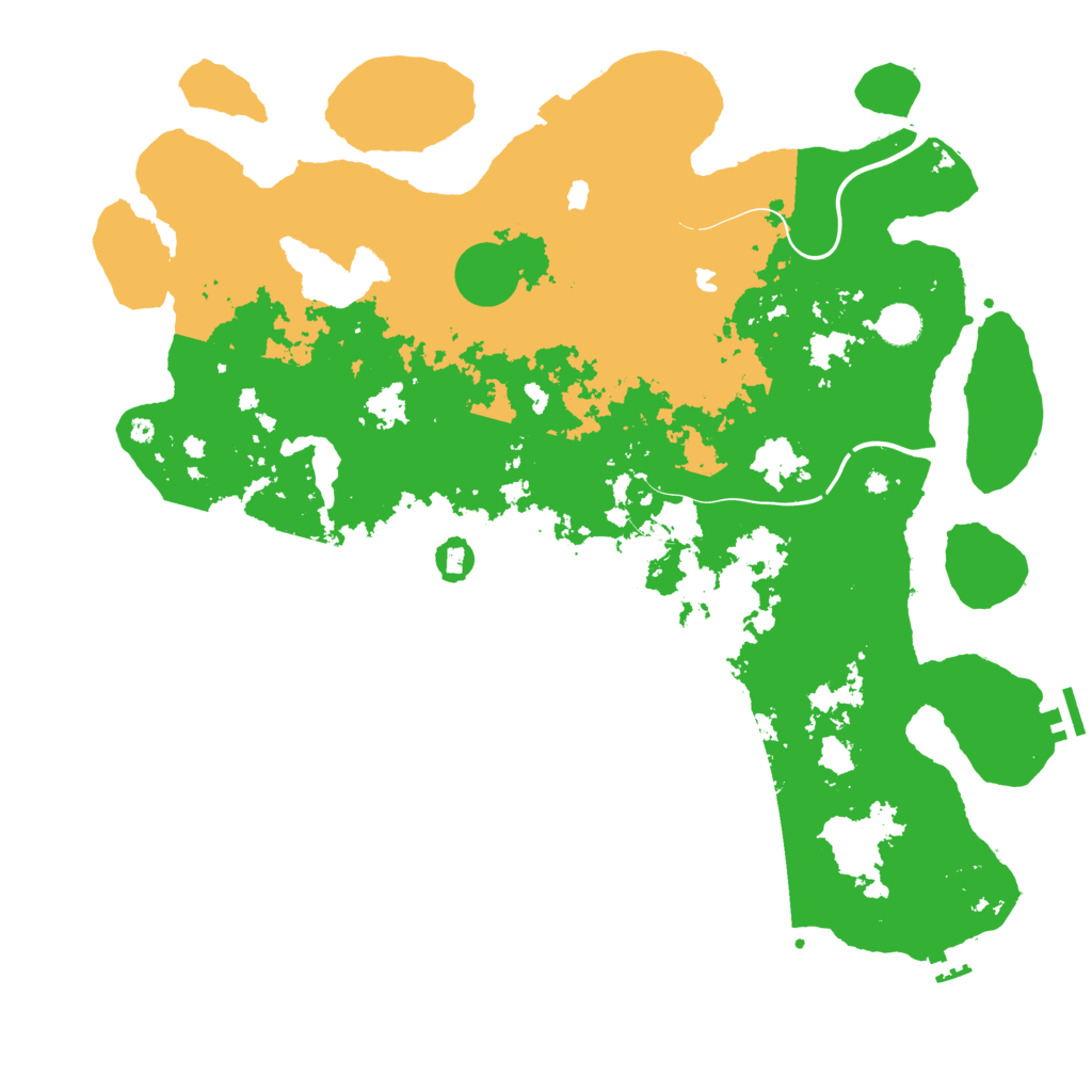 Biome Rust Map: Procedural Map, Size: 4500, Seed: 376242234