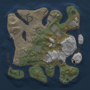 Thumbnail Rust Map: Procedural Map, Size: 3500, Seed: 930391097, 16 Monuments