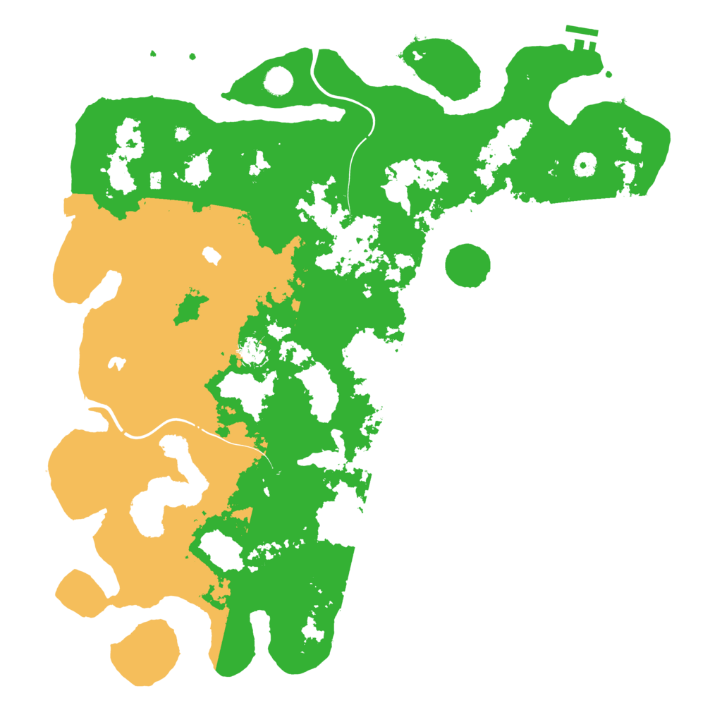 Biome Rust Map: Procedural Map, Size: 4500, Seed: 8745617
