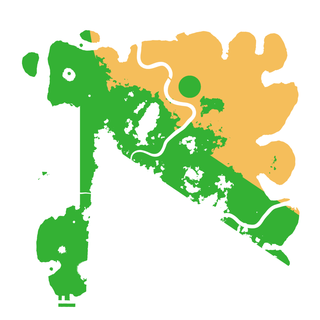 Biome Rust Map: Procedural Map, Size: 3800, Seed: 4444