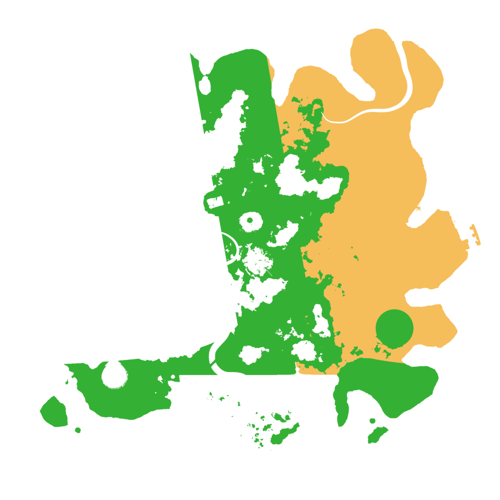 Biome Rust Map: Procedural Map, Size: 3500, Seed: 8272858