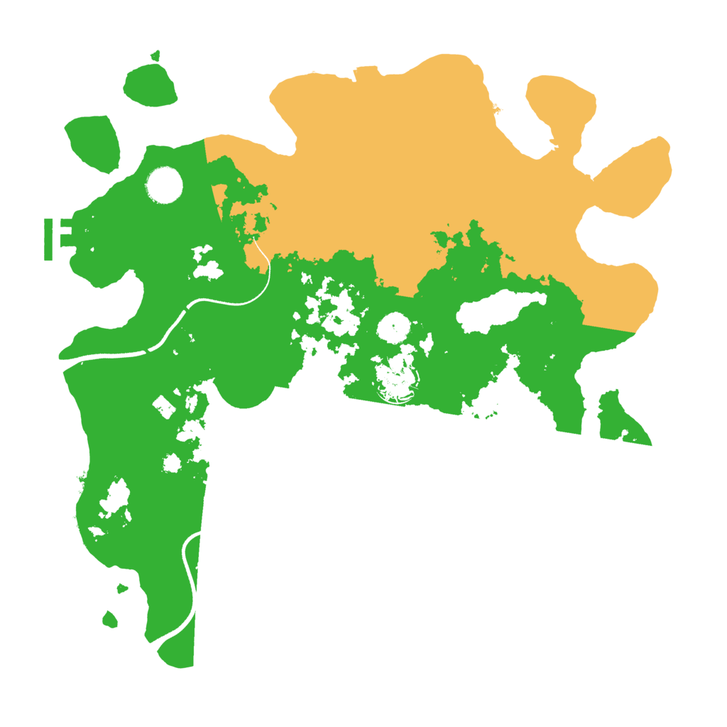 Biome Rust Map: Procedural Map, Size: 3500, Seed: 404038