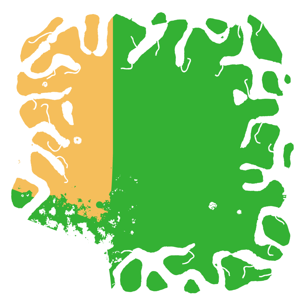 Biome Rust Map: Procedural Map, Size: 6000, Seed: 34421340