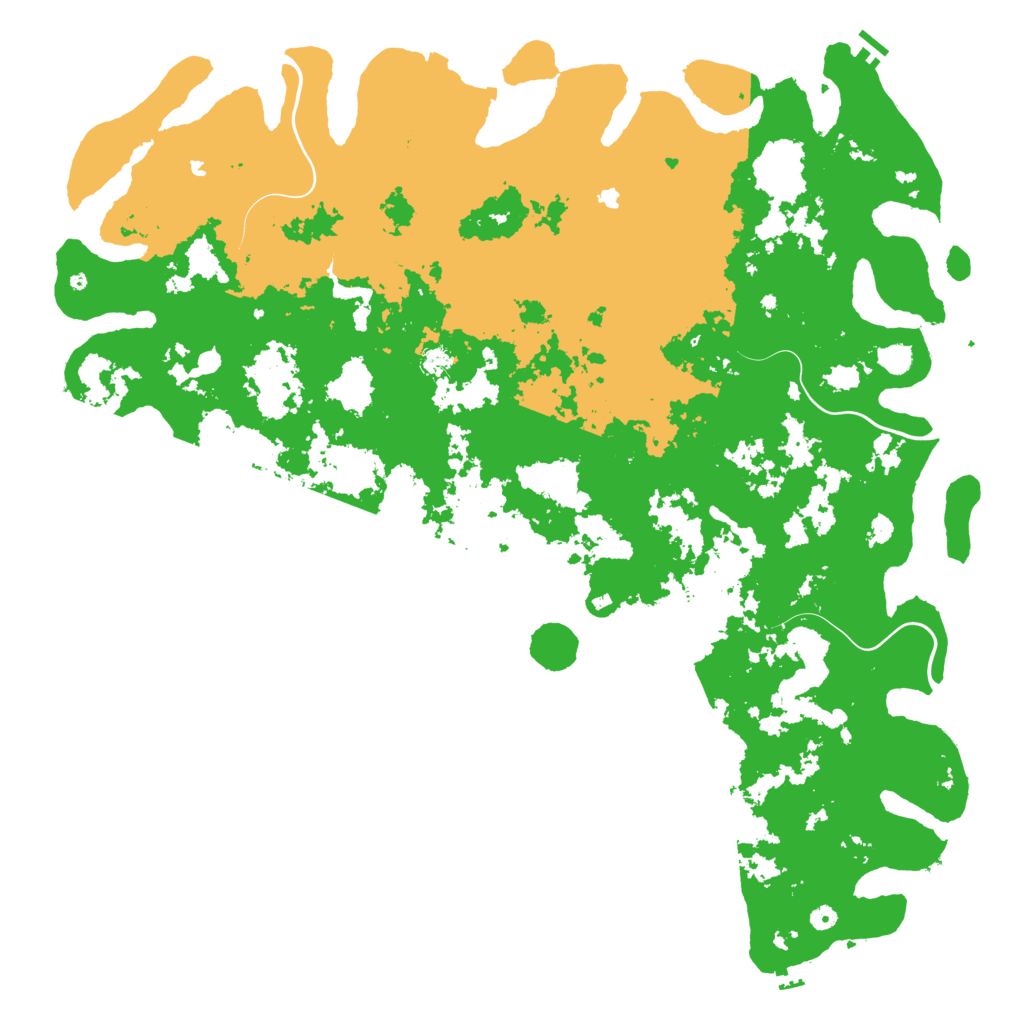 Biome Rust Map: Procedural Map, Size: 6000, Seed: 34421340