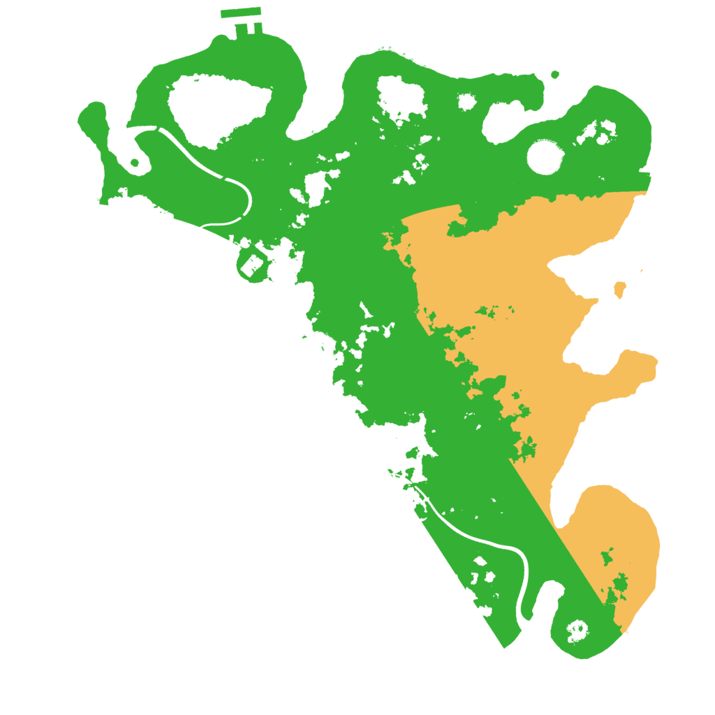 Biome Rust Map: Procedural Map, Size: 3600, Seed: 9436673